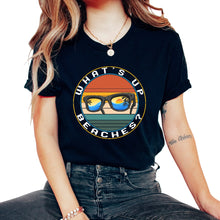 Load image into Gallery viewer, Vacation Shirt, What's Up Beaches Tee, Family Squad, Summer Vacation - Unisex T-Shirt - Black