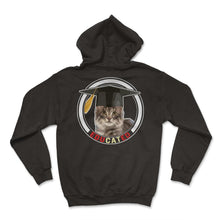Load image into Gallery viewer, Graduation Shirt, Educated Cat Graduation Cap Funny Tee, Cat Lover - Hoodie - Black