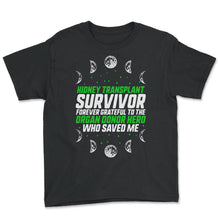 Load image into Gallery viewer, Organ Donation Awareness, Kidney Transplant Survivor, Kidney - Youth Tee - Black