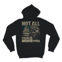 Load image into Gallery viewer, Not All Pain Is Physical PTSD Awareness Teal Ribbon USA American Flag