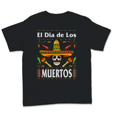 Load image into Gallery viewer, El Dia de Los Muertos Day of the Dead El Jefe Sugar Skull Mexican Hat