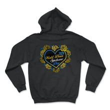 Load image into Gallery viewer, World Down Syndrome Day Shirt, 321 Floral Heart Down Syndrome - Hoodie - Black