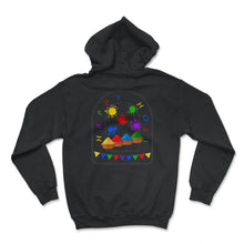 Load image into Gallery viewer, Happy Holi Festival Shirt, Festival Of Colors, Holi Festival Lover - Hoodie - Black