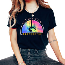Load image into Gallery viewer, Aerialists Circus Shirt, Certified Flight Instructor Tee, Acrobat - Unisex T-Shirt - Black