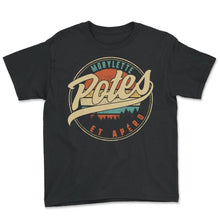 Load image into Gallery viewer, Mobylette Potes Et Apéro Humour T Shirt copy - Youth Tee - Black