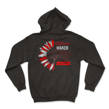 Load image into Gallery viewer, DSP Shirt, Difference Maker Hashtag Proud DSP Heart Tree Sunflower - Hoodie - Black