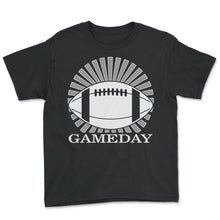 Load image into Gallery viewer, Mother Shirt, Game Day Mom Tee, Football Mom, Ball Sports Mom - Youth Tee - Black