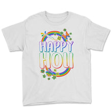 Load image into Gallery viewer, Happy Holi Festival Shirt, Festival Of Colors, Holi Festival Lover - Youth Tee - White