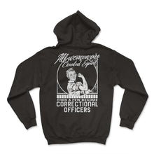 Load image into Gallery viewer, Correctional Officer Shirt, All Women Are Created Equal Strong Women - Hoodie - Black