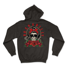 Load image into Gallery viewer, Hair Stylist Shirt, Rockabilly Tee, Cleaning Cutting Hair, - Hoodie - Black