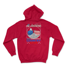 Load image into Gallery viewer, 4th Of July Shirt, All American Country Stud USA Flag Sunglasses - Hoodie - Red