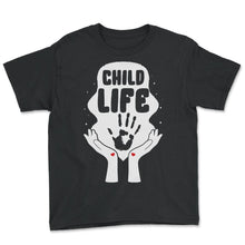 Load image into Gallery viewer, Nurse Shirt, Child Life Tee, Nurse Week Pediatrician Practitioner - Youth Tee - Black