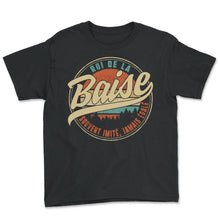 Load image into Gallery viewer, Roi De La Baise Souvent Imité, Jamais Égalé Humour T Shirt copy - Youth Tee - Black