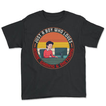 Load image into Gallery viewer, Boy Who Loves Anime Gaming And Sketching Shirt, Japanese Culture Art - Youth Tee - Black