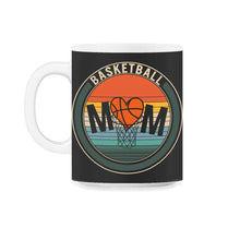 Load image into Gallery viewer, Basketball Shirt, Basketball Mom Vintage, Basketball Lover Tees, Gift - 11oz Mug - Black on White