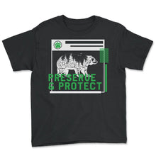 Load image into Gallery viewer, National Park Bear Shirt, Preserve And Protect, Bear Vintage Animal - Youth Tee - Black