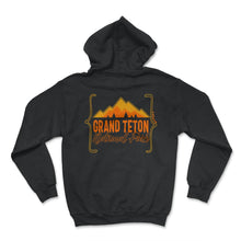 Load image into Gallery viewer, Grand Teton National Park Shirt, Wyoming Mountain Tee, Animal Outdoor - Hoodie - Black