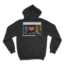Load image into Gallery viewer, Cinco De Mayo Shirt, Peace Love Down To Fiesta, May 5th Mexican - Hoodie - Black