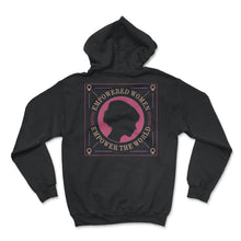 Load image into Gallery viewer, Feminist Shirt, Empowered Women Empower The World, Girl Boss Girl - Hoodie - Black
