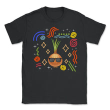 Load image into Gallery viewer, Onion Vegetable Shirt, Onion Wearing Sunglasses Tee, Vegetable Lover - Unisex T-Shirt - Black