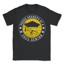 Load image into Gallery viewer, Proud Grandpa Of A 2023 Senior School Graduation T Shirt - Unisex T-Shirt - Black