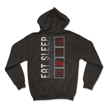 Load image into Gallery viewer, Hibachi Shirt, Eat Sleep Hibachi Repeat Grill Tee, Japanese Cuisine, - Hoodie - Black
