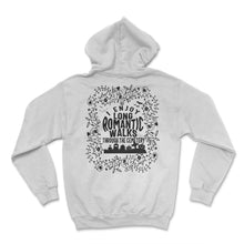 Load image into Gallery viewer, Embalmer Shirt, I Enjoy Long Romantic Walks Floral Tee, Funny - Hoodie - White