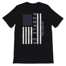 Load image into Gallery viewer, Military Child Month April Purple Up Awareness Ribbon USA American