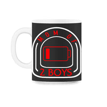 Load image into Gallery viewer, Mom Of Two Boys Shirt, Cool Mom Gift, Funny Mom Life, Gift From Sons - 11oz Mug - Black on White