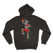 Load image into Gallery viewer, Halloween Shirt, Muay Thai Skeleton Tee, Thai Boxing Fighter Gift - Hoodie - Black