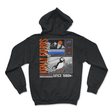 Load image into Gallery viewer, Kenai Fjords National Park Shirt, Alaska Park Since 1980, Puffin Bird - Hoodie - Black