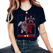 Load image into Gallery viewer, Indigenous Shirt, Haida Turtle American Indian Native Symbol Tee, - Unisex T-Shirt - Black