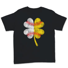 Load image into Gallery viewer, St Patrick's Day Baseball Shamrock Shape Softball Boys Men Catcher