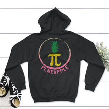 Load image into Gallery viewer, Cute Pi Day Shirt Pineapple Fruit Lover Math Teacher Student - Hoodie - Black