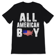 Load image into Gallery viewer, Vintage All American Boy 4th of July USA Flag Map American