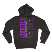 Load image into Gallery viewer, Lupus Awareness Shirt, Mostly Running Empty, Lupus Warrior Support - Hoodie - Black