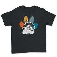 Load image into Gallery viewer, Vet Tech Shirt, Veterinarian Graduation Gift, Dog Paw Heart