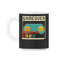 Load image into Gallery viewer, Game Over Class Of 2023 Shirt, Video Games Vintage Teacher Graduation - 11oz Mug - Black on White