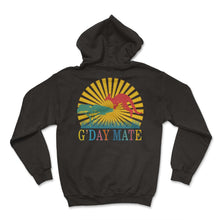 Load image into Gallery viewer, G'Day Mate Shirt, Australian Animals Kangaroo Funny Tee, Australia - Hoodie - Black