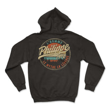Load image into Gallery viewer, Philippe 1972 L'homme Le Mythe La Légende Humour T Shirt copy - Hoodie - Black