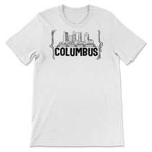 Load image into Gallery viewer, Columbus Ohio Shirt, Columbus Ohio City Skyline, USA City Skyline