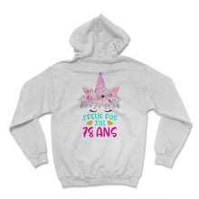 Load image into Gallery viewer, Enfant T Shirt 78 Ans Fille Anniversaire Cadeau Licorne T Shirt copy - Hoodie - White