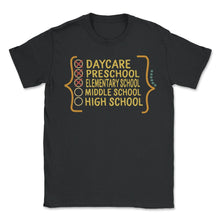 Load image into Gallery viewer, Graduation Daycare Preschool Elementary School Middle School High - Unisex T-Shirt - Black