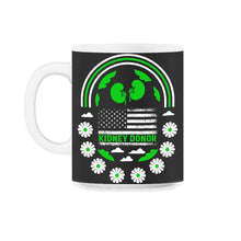 Load image into Gallery viewer, Organ Donation Awareness, Kidney Organ Donor Surgery American Flag - 11oz Mug - Black on White