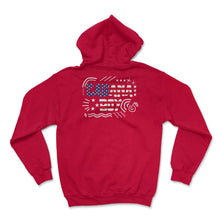 Load image into Gallery viewer, 4th Of July Shirt, All American Cabana Boy Flag Independence Day USA - Hoodie - Red