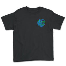 Load image into Gallery viewer, Lake Life Shirt, Pocket Waves Family Summer Vacation, Vintage - Youth Tee - Black