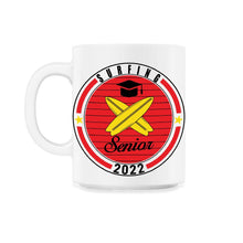 Load image into Gallery viewer, Surfing Senior 2022 Player Graduation Class of 2022 T Shirt - 11oz Mug - White