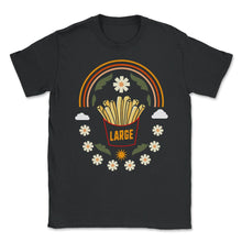 Load image into Gallery viewer, Small And Large Fries Shirt, Expecting Dad Tee Gift, Small Large - Unisex T-Shirt - Black
