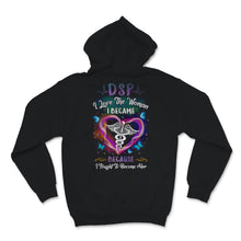 Load image into Gallery viewer, DSP I Love The Woman I Became Nurse Direct Support Person Butterfly