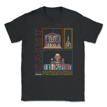 Load image into Gallery viewer, Saint Petersburg Russia Shirt, Saint Petersburg Vacation Travel - Unisex T-Shirt - Black